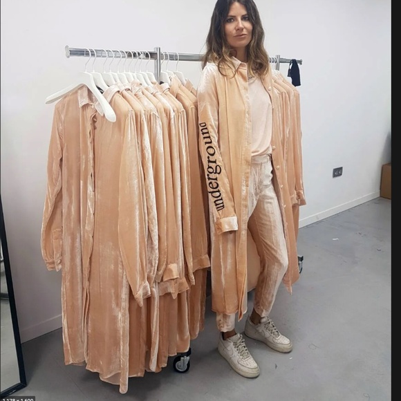 Filles A Papa Hailey Beiber Underground Velvet duster S - Picture 4 of 11